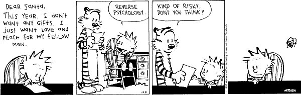 I don't have any problem getting in touch with my inner Calvin.